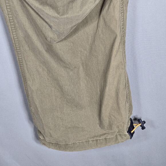 Abercrombie Paratrooper Cargo Pants Mens M Khaki Y2K Utility D Ring 35x32 Baggy - Picture 8 of 11